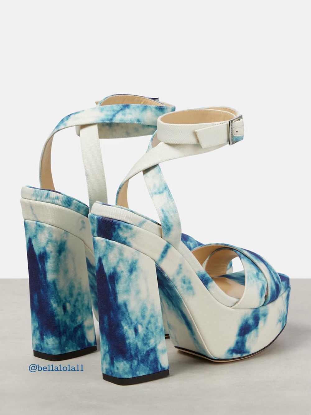 AUTHENTIC JIMMY CHOO TIE DYE PLATFORM SANDALS - Picture 6 of 6